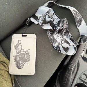 MotorCycle Lanyard with ID Holders